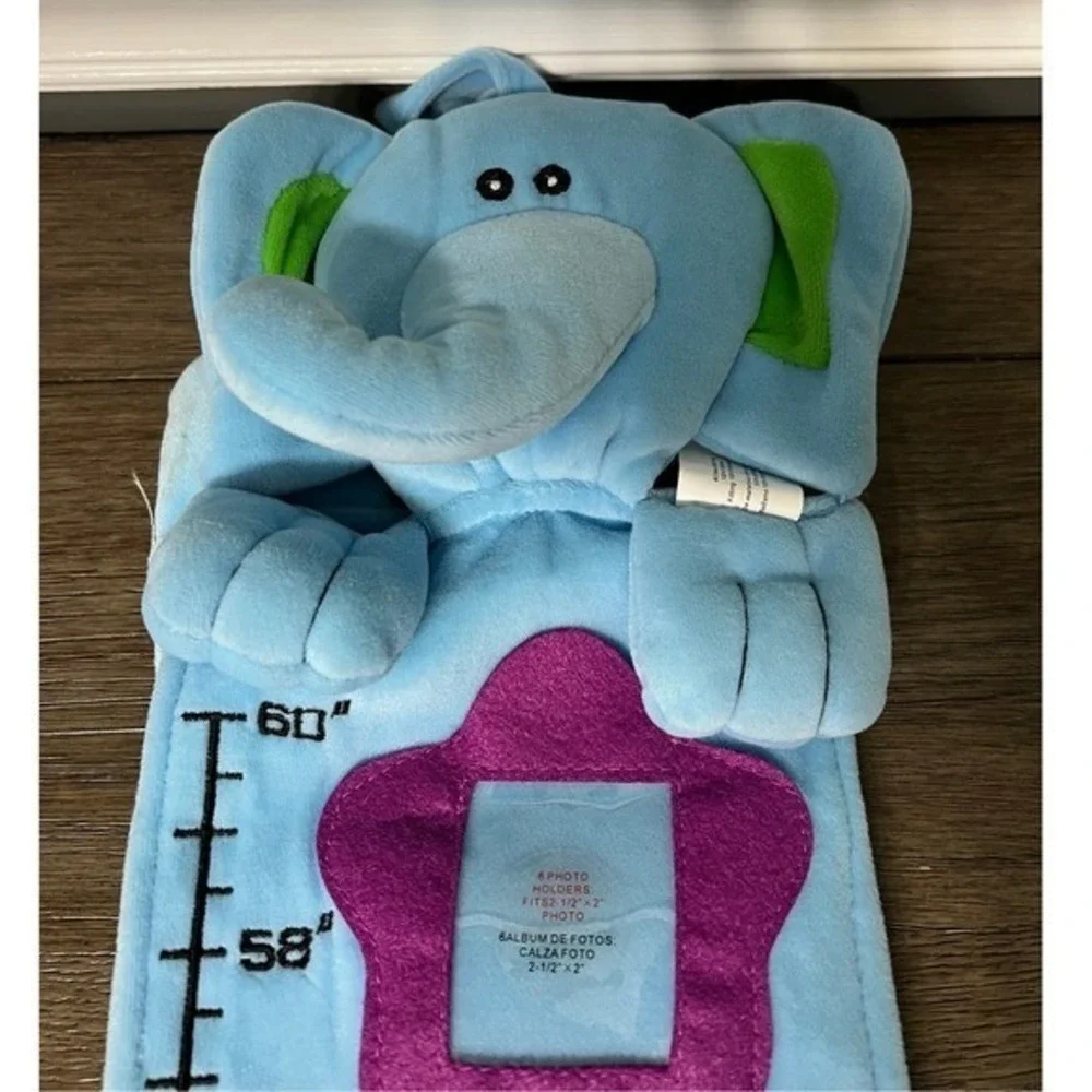 Soft Giggles Elephant Photo Album‎ Growth Chart Wall Decor